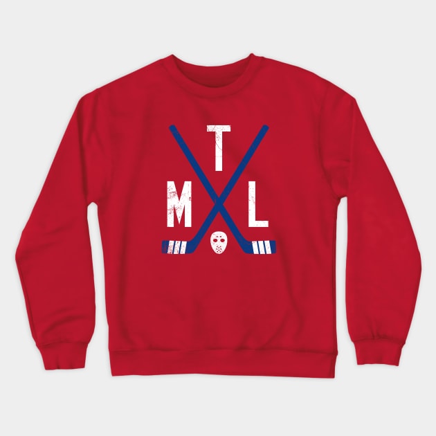 MTL Retro Sticks - Red Crewneck Sweatshirt by KFig21